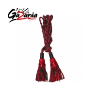 Black / Red 100% silk bagpipe cord