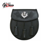 Irish Shamrock Sporran Good Quality Smooth leather