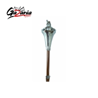 Drum Major Mace FLAT HEAD with LION & CROWN